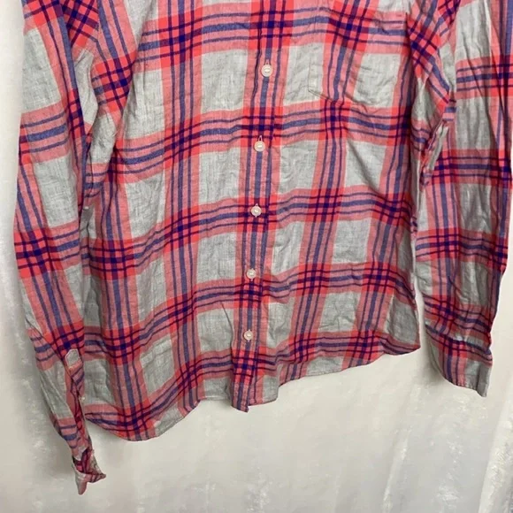 J Crew Boy Fit Plaid Flannel Shirt - Picture 3 of 7